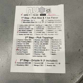 Nu Cafe - Menu - Ice Cream & Frozen Yogurt Near Me - Houston, Texas Nu Cafe - Menu - Ice Cream & Frozen Yogurt Near Me - Houston, Texas