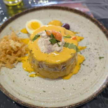 Joy Peruvian Food - Causa rellena de pollo. - Peruvian Near Me - South El Monte, California Joy Peruvian Food - Causa rellena de pollo. - Peruvian Near Me - South El Monte, California