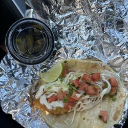 Del Taco - 2 Beer Battered Crispy Fish Tacos Meal