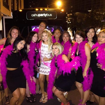 Oahu Party Bus - Bachelorette Night!! - Party Bus Rentals Near Me - Honolulu, Hawaii