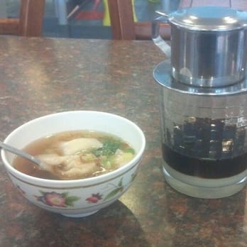 Van Loi Restaurant - Side of wanton soup and expresso ice coffee with condensed milk - Vietnamese Near Me - Roy, Utah Van Loi Restaurant - Side of wanton soup and expresso ice coffee with condensed milk - Vietnamese Near Me - Roy, Utah