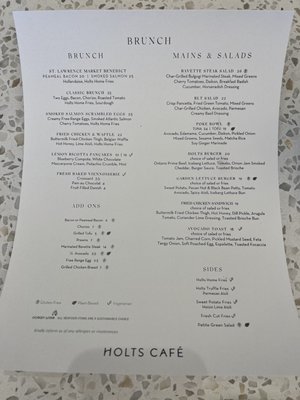 Menu photo 8 holts café Toronto, ON