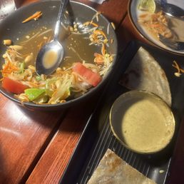 Thai Style Papaya Salad and Roti And Curry Thai Style Papaya Salad and Roti And Curry