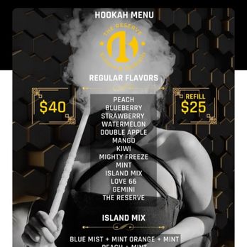 Reserve Kitchen & Cocktails - Hookah menu - Cigar Bars Near Me - Conyers, Georgia Reserve Kitchen & Cocktails - Hookah menu - Cigar Bars Near Me - Conyers, Georgia