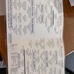 food menu