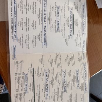 La Cubana - food menu - Cuban Near Me - Glendale, California