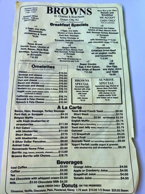 Menu photo 1 Brown's Restaurant Ocean City, NJ Menu photo 1 Brown's Restaurant Ocean City, NJ