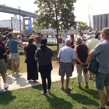 Canalside - Sharkgirl draws a constant crowd - Parks Near Me - Buffalo, New York