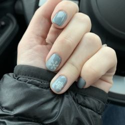 Fancy Nail of Darien - I bought stickers and they put them on under gels