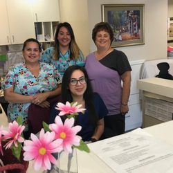 Laurence Edward, MD - Our office staff (left to right): Audrey, Michelle, Reyna, Kim