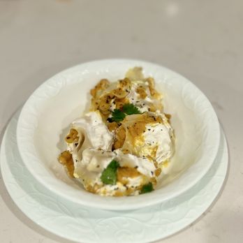 Aria-Afghan Restaurant - A few pieces of chicken mantoo in my own bowl - Afghan Near Me - North Highlands, California Aria-Afghan Restaurant - A few pieces of chicken mantoo in my own bowl - Afghan Near Me - North Highlands, California