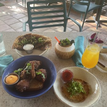 The Toasted Coconut - Lamb flat bread Og fried chicken Side hash brown Painkilla Hurricane - New American Near Me - Houston, Texas The Toasted Coconut - Lamb flat bread Og fried chicken Side hash brown Painkilla Hurricane - New American Near Me - Houston, Texas