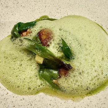 Corima - Monkfish, Fushimi Pepper Pipian, Quelites Matcha - Mexican Near Me - New York, New York