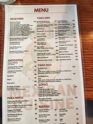 Menu photo 1 Cactus Mexican Cuisine Dallas, TX Menu photo 1 Cactus Mexican Cuisine Dallas, TX