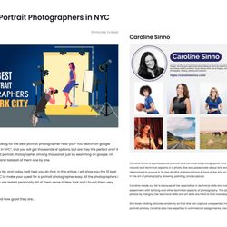 Caroline Sinno Photography - Thrilled to have made the Top 10 Best Portrait Photographer List! Caroline Sinno // NYC Photography // Portraits // Headshots