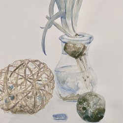 Rachel Fine Art - Still life water color 12inx18in