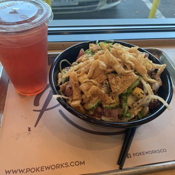 Pokeworks - Post-Run Lunch! Hawaiian Classic Poke with kale noodles. Usually I get a bowl with quinoa but decided to switch it up! - Poke Near Me - Providence, Rhode Island Pokeworks - Post-Run Lunch! Hawaiian Classic Poke with kale noodles. Usually I get a bowl with quinoa but decided to switch it up! - Poke Near Me - Providence, Rhode Island