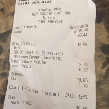 Wingstop - Chicken Wings Near Me - Harbor City, California