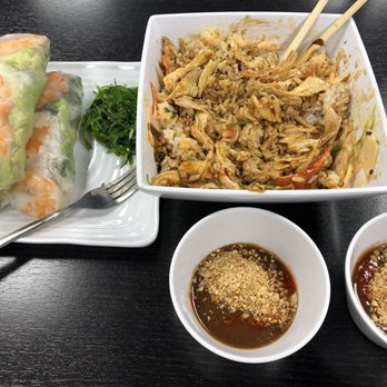 Rolls And Grill - Shrimp Spring Rolls and Crab Poke Bowl with the best peanut sauce ever. - Vietnamese Near Me - Bakersfield, California Rolls And Grill - Shrimp Spring Rolls and Crab Poke Bowl with the best peanut sauce ever. - Vietnamese Near Me - Bakersfield, California