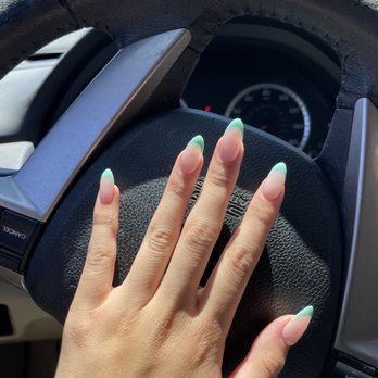 Jennie's Nails - Almond French Tip Nail Extensions - Nail Salons Near Me - San Bruno, California Jennie's Nails - Almond French Tip Nail Extensions - Nail Salons Near Me - San Bruno, California