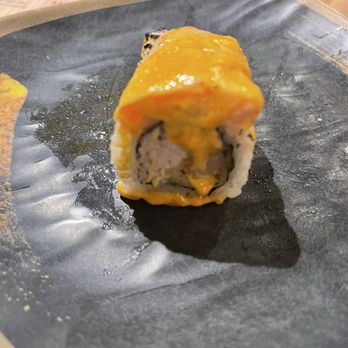 Sushi Tsunami - Exotic Salmon *Forgot to take a pic of the full roll. - Sushi Bars Near Me - Fairfield, California Sushi Tsunami - Exotic Salmon *Forgot to take a pic of the full roll. - Sushi Bars Near Me - Fairfield, California