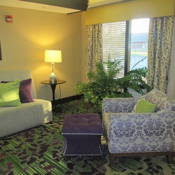 Hampton Inn Flemington - Loved the color scheme of the lobby...those purple ottomans wanted to come home with me! - Hotels Near Me - Flemington, New Jersey Hampton Inn Flemington - Loved the color scheme of the lobby...those purple ottomans wanted to come home with me! - Hotels Near Me - Flemington, New Jersey