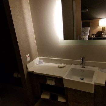 SpringHill Suites by Marriott Clearwater Beach - Bathroom was clean and bright - Hotels Near Me - Clearwater Beach, Florida SpringHill Suites by Marriott Clearwater Beach - Bathroom was clean and bright - Hotels Near Me - Clearwater Beach, Florida