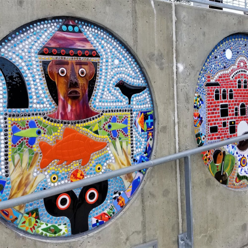 Yesler Terrace Park - At least 27 of these mosaic designs decorate the walking paths. Along the hill climb portion, the designs are based on submitted stories. - Parks Near Me - Seattle, Washington Yesler Terrace Park - At least 27 of these mosaic designs decorate the walking paths. Along the hill climb portion, the designs are based on submitted stories. - Parks Near Me - Seattle, Washington