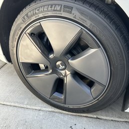 I forgot the before, but you know what a scuff looks like!