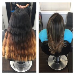 Icon Hair Studio - From warm tones to a beautiful caramel toned balayage!