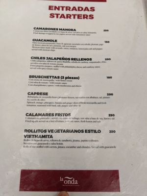 Menu photo 2 La Onda Tulum, ROO