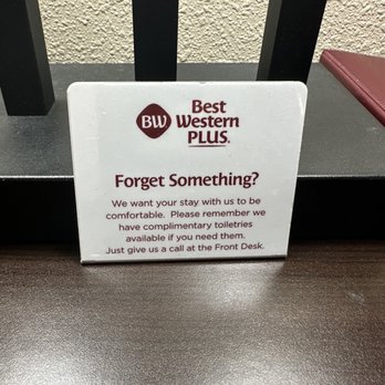 Best Western Plus Pontoon Beach - "Free" toiletries sign - Hotels Near Me - Pontoon Beach, Illinois Best Western Plus Pontoon Beach - "Free" toiletries sign - Hotels Near Me - Pontoon Beach, Illinois