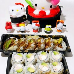 Sushi Time - Chicken Teriyaki roll + California cream cheese roll