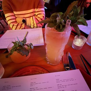 Mestiizo - Chasing you (left) and chai thai (right) - Cocktail Bars Near Me - Minneapolis, Minnesota
