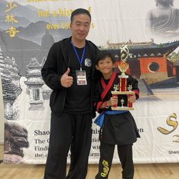 Me and Shifu winning a trophy