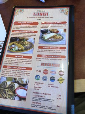 Menu photo 3 Los Gringos Locos Apache Junction, AZ