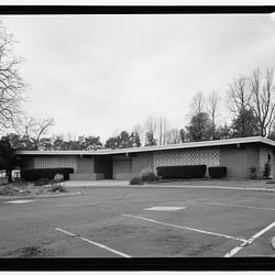 Belair Bath & Tennis Club - Library of Congress photo of the Pool House