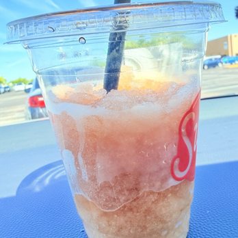 Swig - The liquid is gone almost immediately and you're left with 3/4 cup of plain ice that doesn't even come up the straw. - Desserts Near Me - Chandler, Arizona