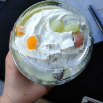 Tea And Whisk - Top of pistachio matcha shake those super soft mochis are addictive - Tea Rooms Near Me - Las Vegas, Nevada
