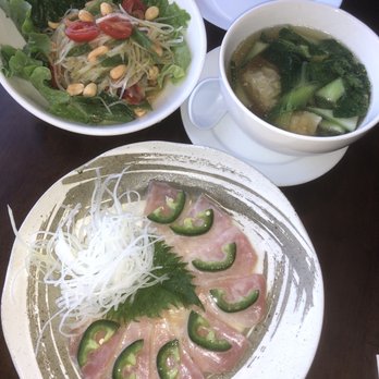 Oba Sushi Thai Tapas - Papaya Salad, Wonton Soup, Yellowtail Jalapeno Sashimi - Japanese Near Me - Pasadena, California Oba Sushi Thai Tapas - Papaya Salad, Wonton Soup, Yellowtail Jalapeno Sashimi - Japanese Near Me - Pasadena, California