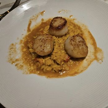 Le Moyne's Chophouse - Scallops with a crawfish sauce risotto - Steakhouses Near Me - Mobile, Alabama
