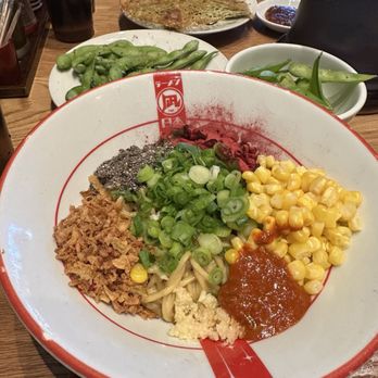 Ramen Nagi - Edamame and broth less noodles - Ramen Near Me - Costa Mesa, California