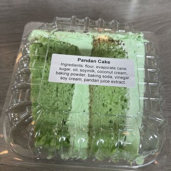 Loving Hut - Pandan cake slice - Vegan Near Me - Glendora, California Loving Hut - Pandan cake slice - Vegan Near Me - Glendora, California