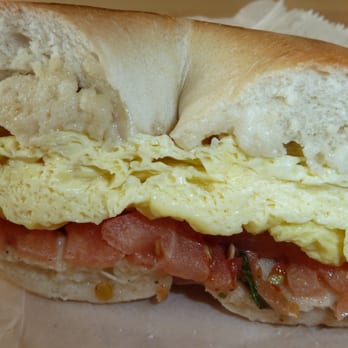Chesapeake Bagel Bakery - the new eggwitch caprese bagel, with motz - Bakeries Near Me - McLean, Virginia