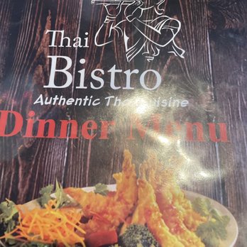 Thai Bistro - Front of menu - Thai Near Me - Venice, Florida
