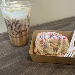 Latte with Cinnabon Latte with Cinnabon