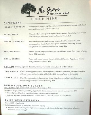 Menu photo 8 The Grove Restaurant & Bar Stevinson, CA Menu photo 8 The Grove Restaurant & Bar Stevinson, CA