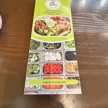 The Toss Up - Menu - Salad Near Me - Gardena, California