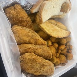 K Hall & Sons Produce - Catfish steaks and okra