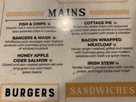 Menu photo 1 Molly's Irish Pub Warrenton, VA Menu photo 1 Molly's Irish Pub Warrenton, VA